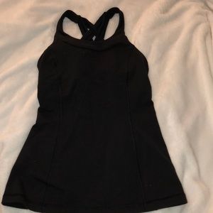 Lulu lemon black tank top